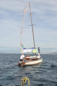 September 26, 2015 - During the crossing by swimming from Vico Equense to Torre Annunziata